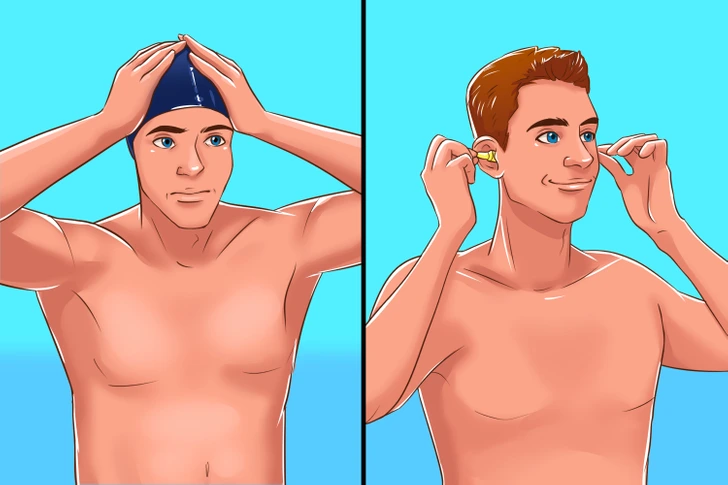 Fontold meg úszósapka vagy füldugó használatát.